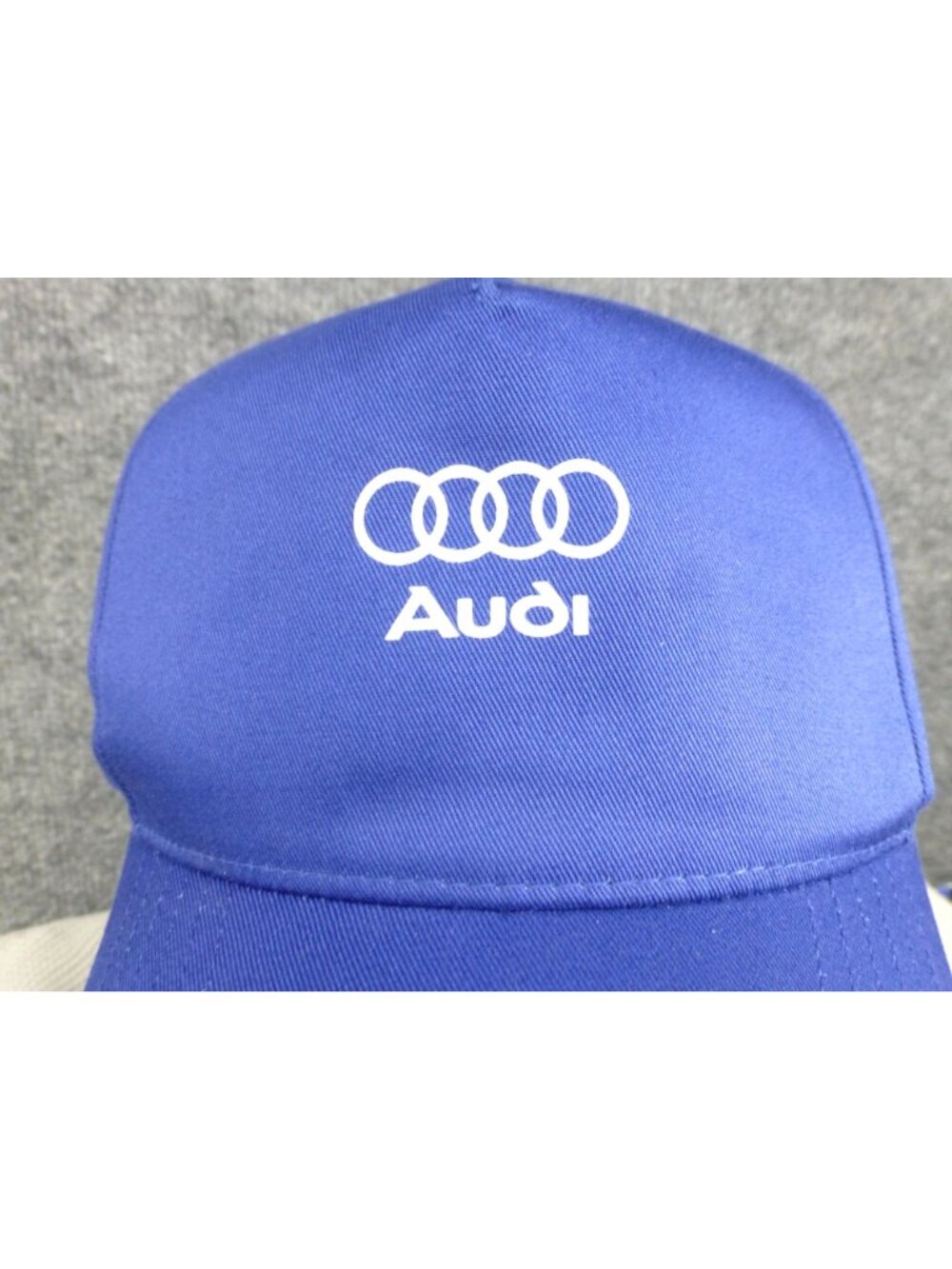 Audi Spell Out Logo Blue Adjustable Snapback Hat For Men & Women - Picture 2 of 7